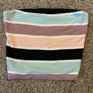 American Eagle Outfitters Multicolor Ribbed Tube Top